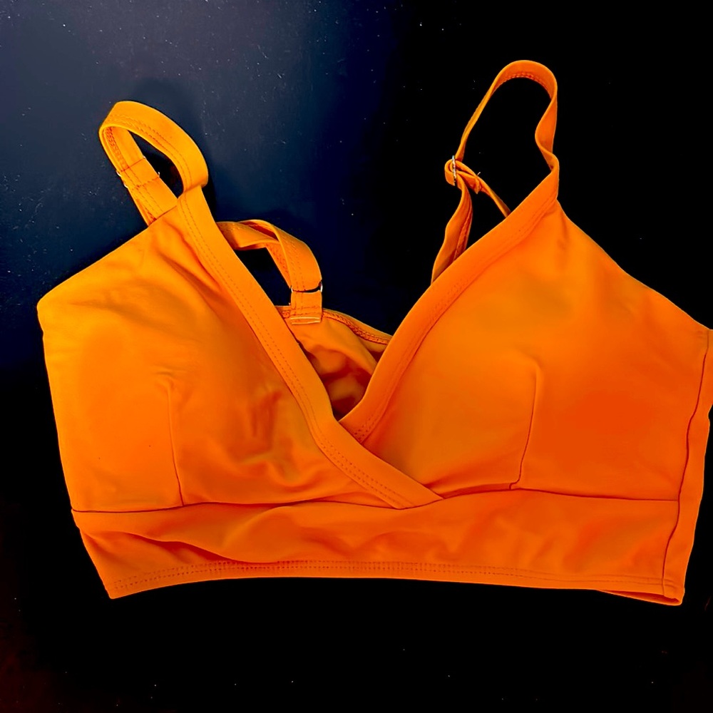 orange swim top